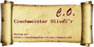 Czechmeister Olivér névjegykártya