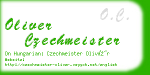 oliver czechmeister business card